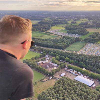 Ballonvaren over Sjock Festival in Lille